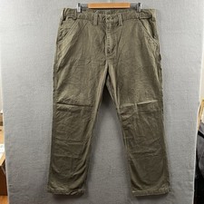 Carhartt Pants Mens 40x32 Moss Green Relaxed Fit Workwear B324-DFE Carpenter