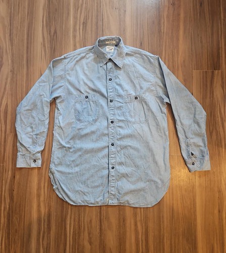 Orslow, orSlow Vintage Fit Chambray Work Shirt L casual oversized top JAPAN