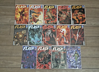 Absolute Flash #1-14 Complete Lot All First Prints Bagged Boarded