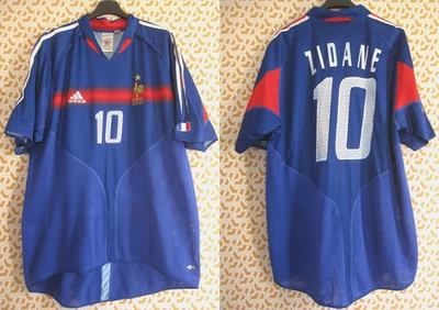 Maillot Equipe de France 2004 Zidane Adidas #10 Shirt Football Jersey Homme - XL - Photo 1/4