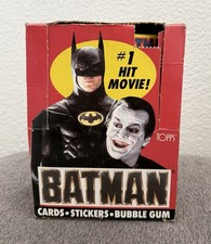 BATMAN #1 HIT MOVIE 1989 TOPPS BOX OF TRADING CARDS ~ FREE SHIPPING!