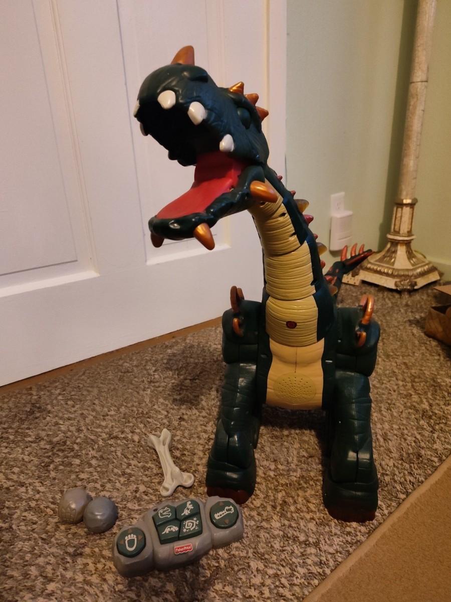 Fisher-Price Imaginext SPIKE THE ULTRA DINOSAUR With Remote, Bone