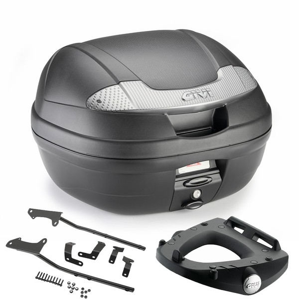 Givi Bauletto E340NT Monolock 34LT + Stoffer FüR Honda VFR 800 Vtec 2009-2011-image