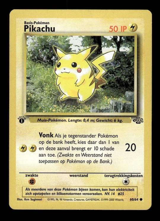 Pikachu 60/64 Jungle for sale | eBay