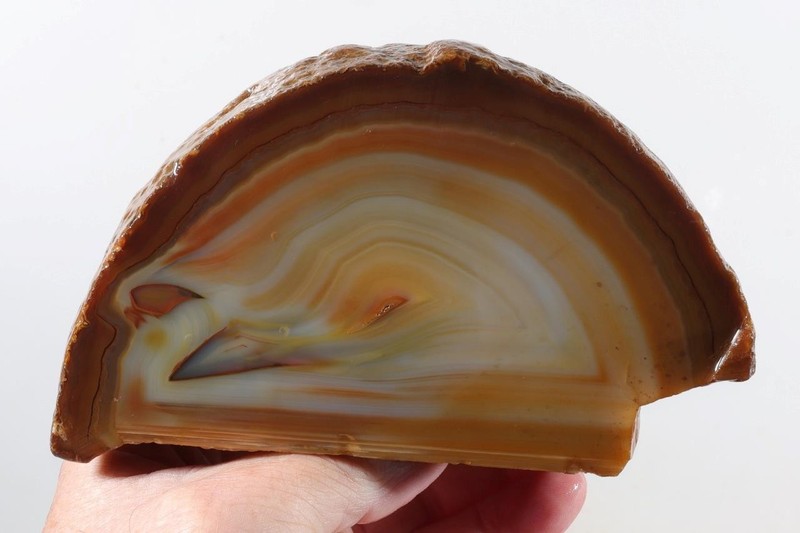 Brazil Rainbow Agate 2 lb 2 oz. Lapidary faced rough