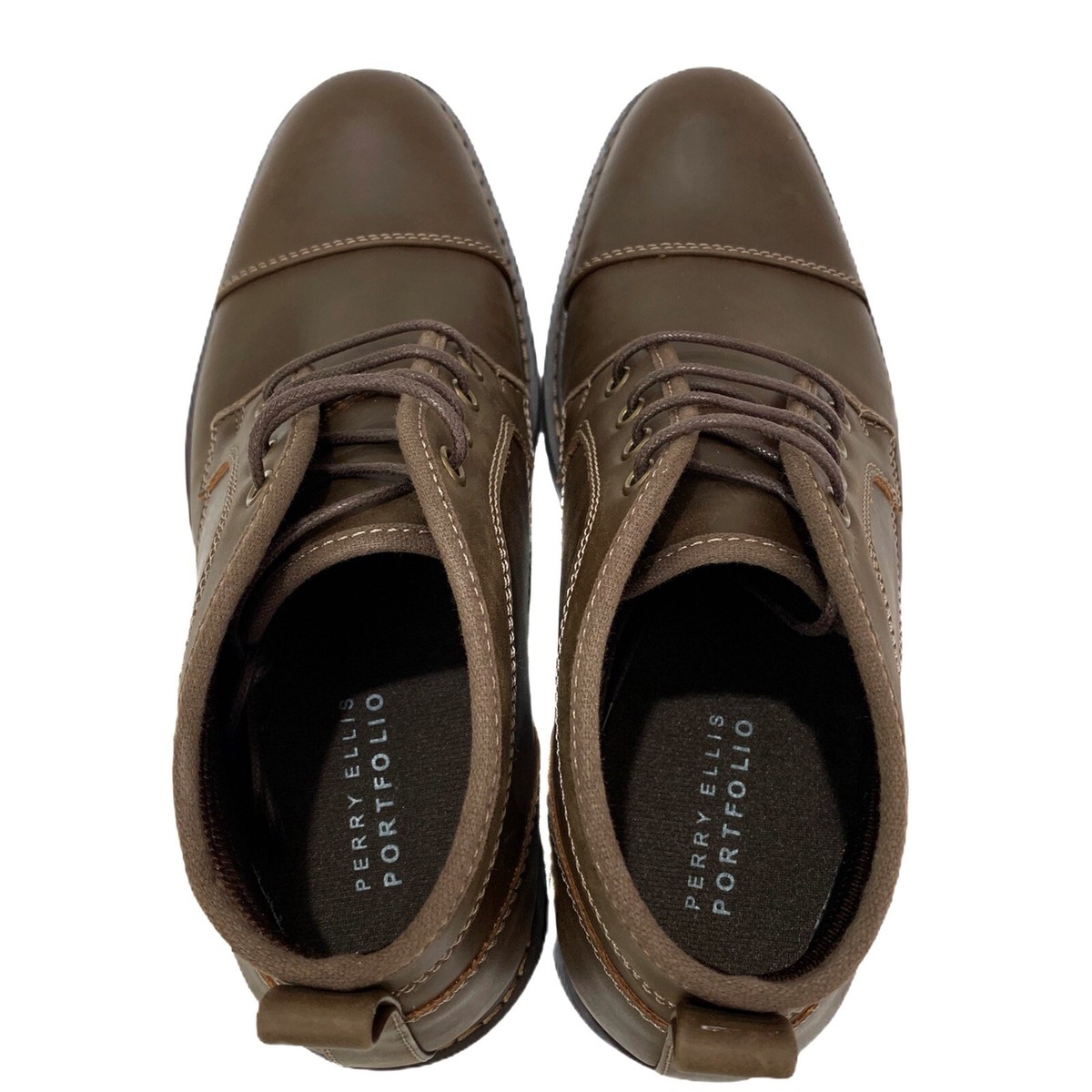 Perry Ellis Dark Brown Chukka Boots Perry Ellis Portfolio Men main image 3