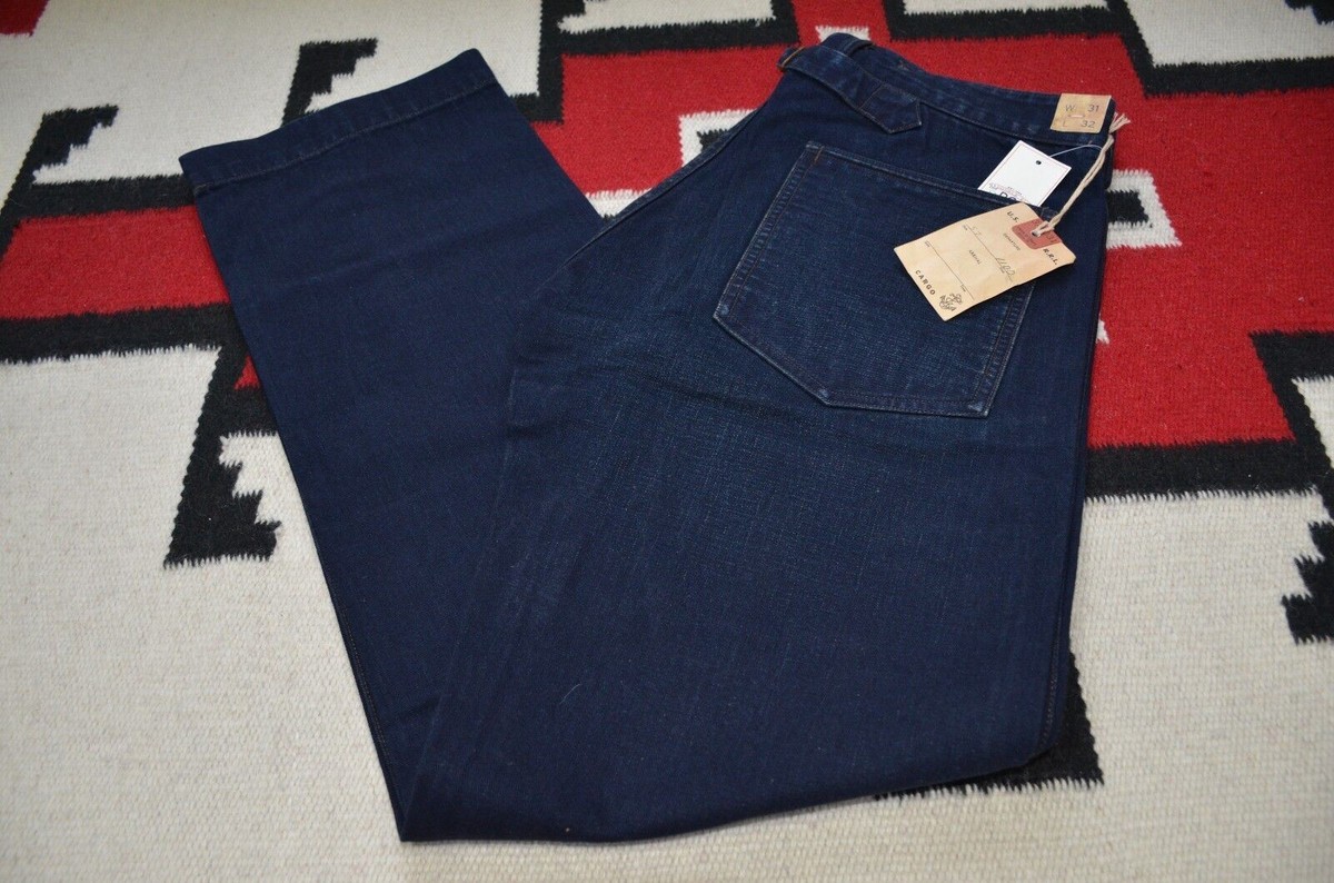 Ralph Lauren RRL Buckleback 100% Cotton Indigo Dyed Jeans | eBay