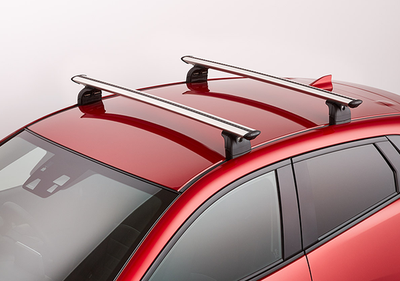 マツダCX-3スキーキャリアDD2F-V4-701＆thuleDeluxe727 Genuine Mazda CX-3 Roof Rack + Mouldings DD2F-V4-701 (2016-2021