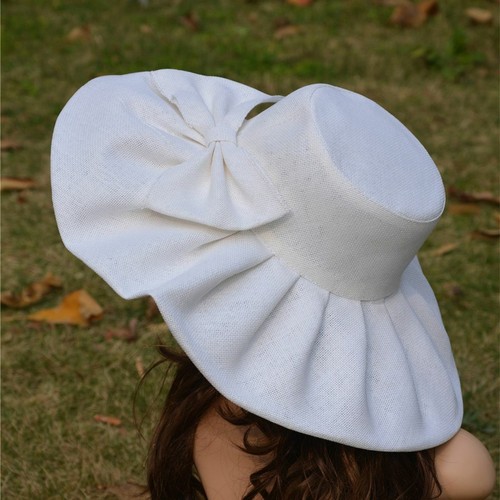 1pz Cappelli a tesa larga pieghevoli Kentucky Derby Floppy Caps accessori copricapo donna - Foto 8 di 25