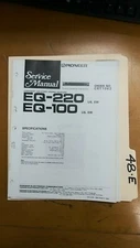 Pioneer EQ 220 100 service manual original repair book Car Stereo Equalizer