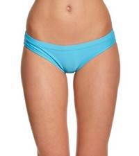 Nike 145693 Womens Solid Blue Hipster Bikini Bottom Swimwear Size Large