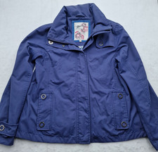 Mantaray Faithful & True Rain Jacket Blue Hooded Womens Size Uk 12