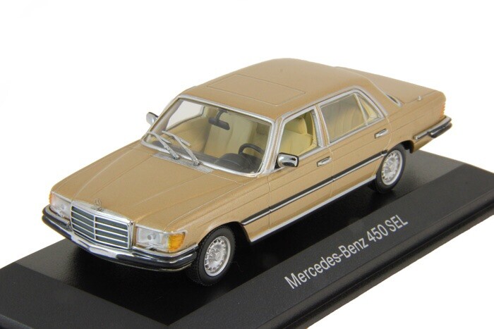MERCEDES S CLASS 6.9 W116 450 SEL GOLD METALLIC 1:43 MINICHAMPS