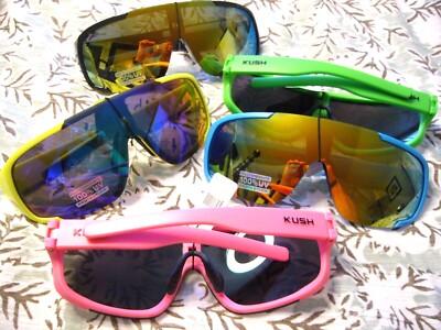 Men's Women's Sun Shields Sunglasses KUSH 1-Piece lens Big Mirrored 7821KSH