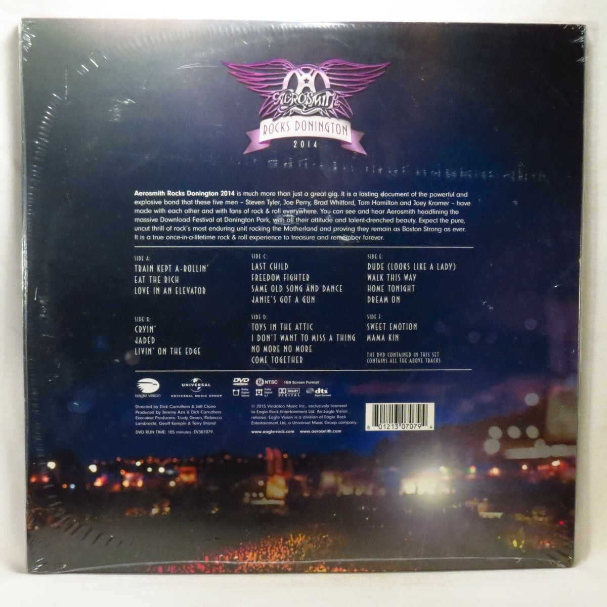 AEROSMITH - Rocks Donington 2014 2015 Ltd.180 gr 3LP / DVD set