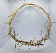 Crown of thorn hand made in Jerusalem from natural rose vein size 20cm