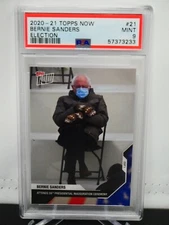 BERNIE SANDERS 2020-21 TOPPS NOW ELECTION - PSA 9 MINT *13771