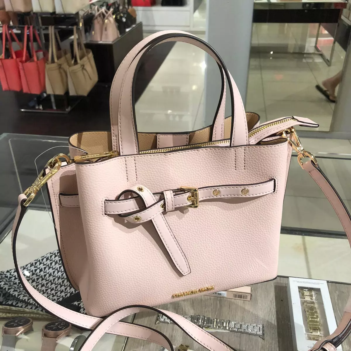 Michael Kors Emilia Small Leather Crossbody Bag