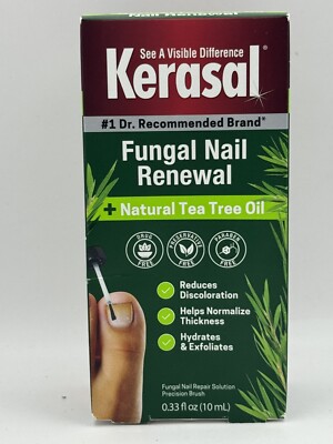 Kerasal Nail Renewal plus Tea Tree Oil Fungal Nail Repair Solution 0.33 floz