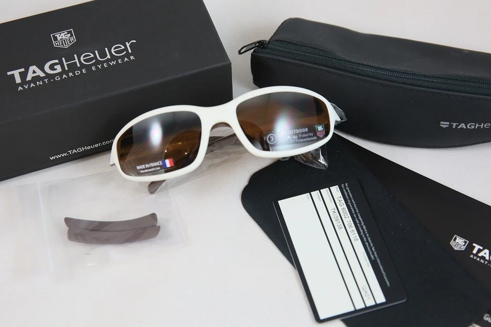 GRAN GAFAS DE SOL NUEVAS TAG HEUER TH6002 HECHAS A MANO EN FRANCIA Foto 2 de 4