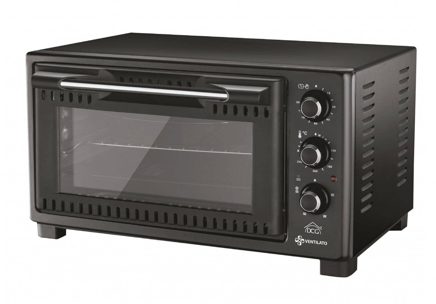 Forno Elettrico Ventilato Fornetto 35 Lt. 1450 W con Timer Nero MBT1045 Dcg