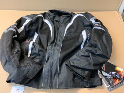 Motorradjacke kurz Schwarz Größe L (52/54) Meshgewebe/Kodra 500 D  von ROLEFF