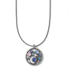 Brighton Halo Crystal Pendant Necklace NWT 68