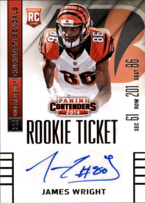 A6806- 2014 Panini Contenders #194A James Wright AU* RC Auto - (ROOKIE CARD)