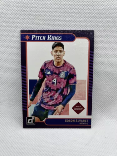 2021-22 Donruss EDSON ALVAREZ Pitch Kings #3 MEXICO - FIFA Road to Qatar