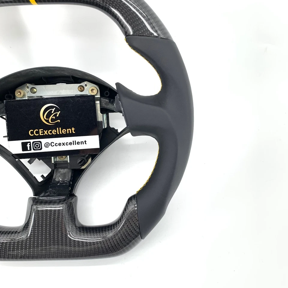 Volante de fibra de carbono real para Honda S2000 S2K Acura RSX 2000-2009 Foto 2 de 4