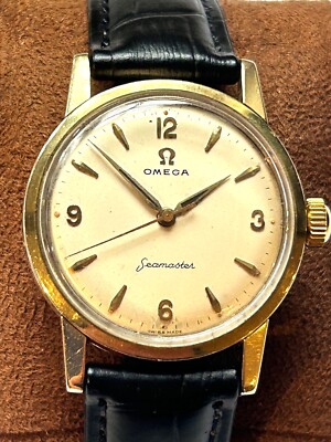 Leather Omega Seamaster 1960 Gold Omega Seamaster Automatic 18k