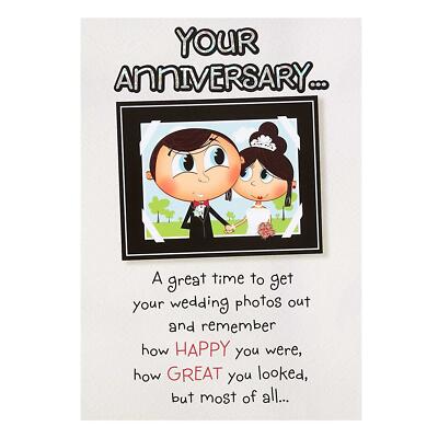 Hallmark Jubiläumskarte ''Happy and Great'' Beide - Medium