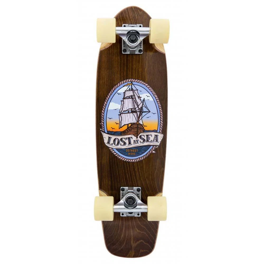 Skateboard Surfskate D Street Complete Factory - Planche Mission Multi 32 Pouces, Prête à Rider