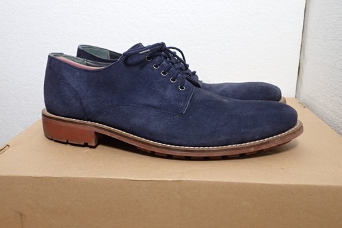 Ted Baker Blue Suede Mens Shoes TICHD2 