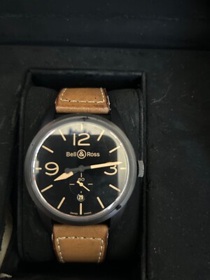 Bell & Ross BR123 Black PVD 41mm Watch-Mint