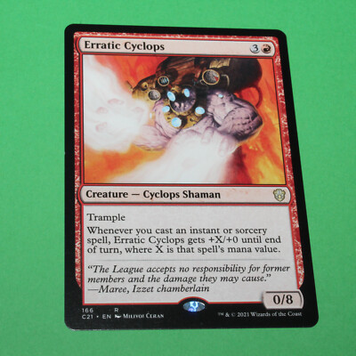 MTG Erratic Cyclops Rare NM Engl. C21 (2249)