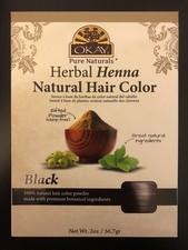 OKAY Pure Naturals Herbal Henna Natural Hair Color Black 100 Natural
