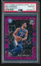 🔥 2017-18 Donruss Optic Pink Velocity /79 PSA 10 GEM 2nd Year 🔥 Ben Simm 🔥