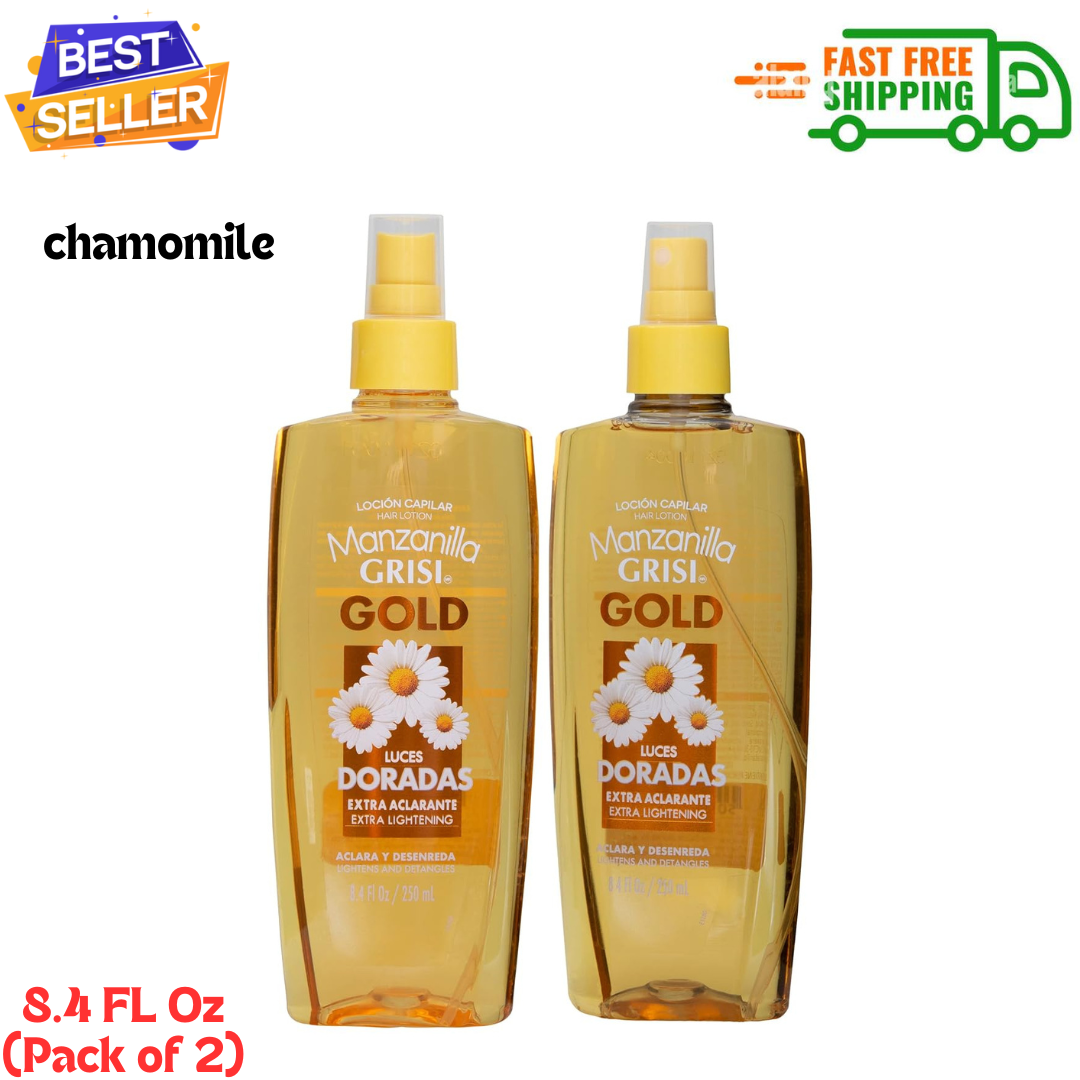 Manzanilla Grisi Hair Lotion Gold, Hair Lotion with Chamomile