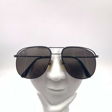Vintage Charmant 2306 Gunmetal Pilot Half-Rimmed Sunglasses FRAMES ONLY Japan