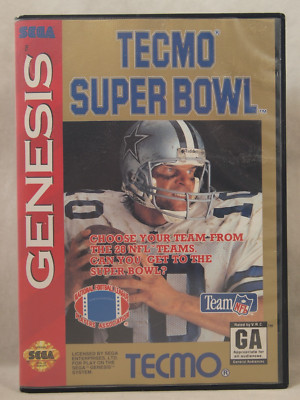 Tecmo Super Bowl Case (SEGA Genesis) Authentic BOX ONLY