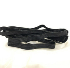 ELASTIC  3MM FLAT BRAIDED WHITE BLACK X 180 METRE reels MANUFACTURER