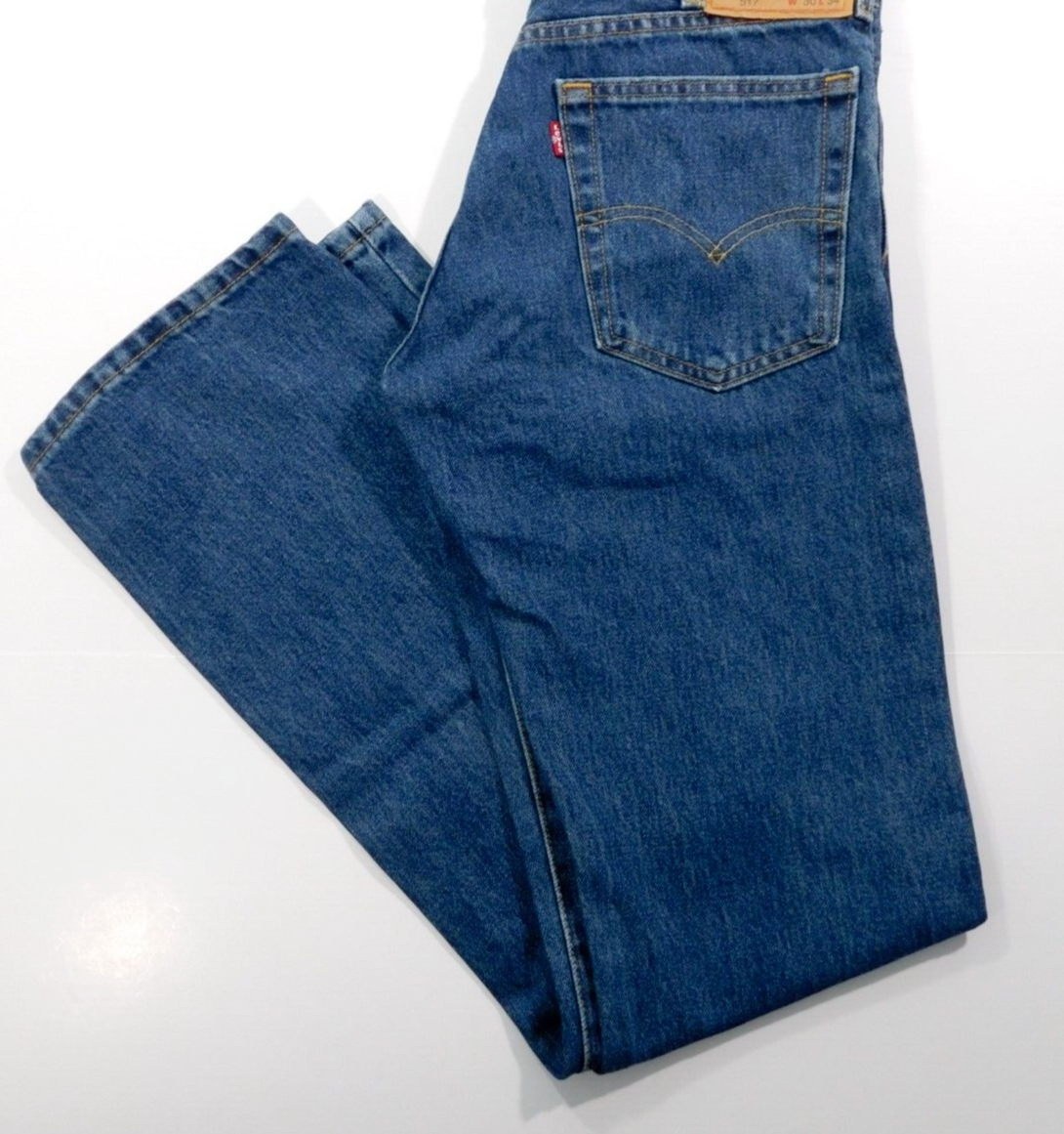 LEVI'S 517 BootCut Leg size 34x34 Men's 100 Cotton Blue Denim Jeans