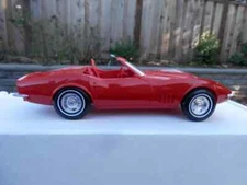 1969 Corvette Roadster GM Factory Original Promo Monza Red 1:25Th Mint Condition