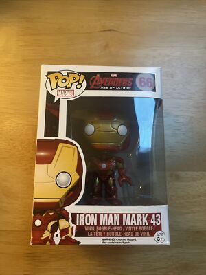 Iron Man Mark 43 Avengers Age of Ultron Marvel 66 Bobble Funko Pop Vinyl Figur