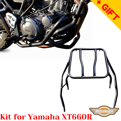 For Yamaha XT 660 R Crash bars XT660R Rear luggage rack Engine