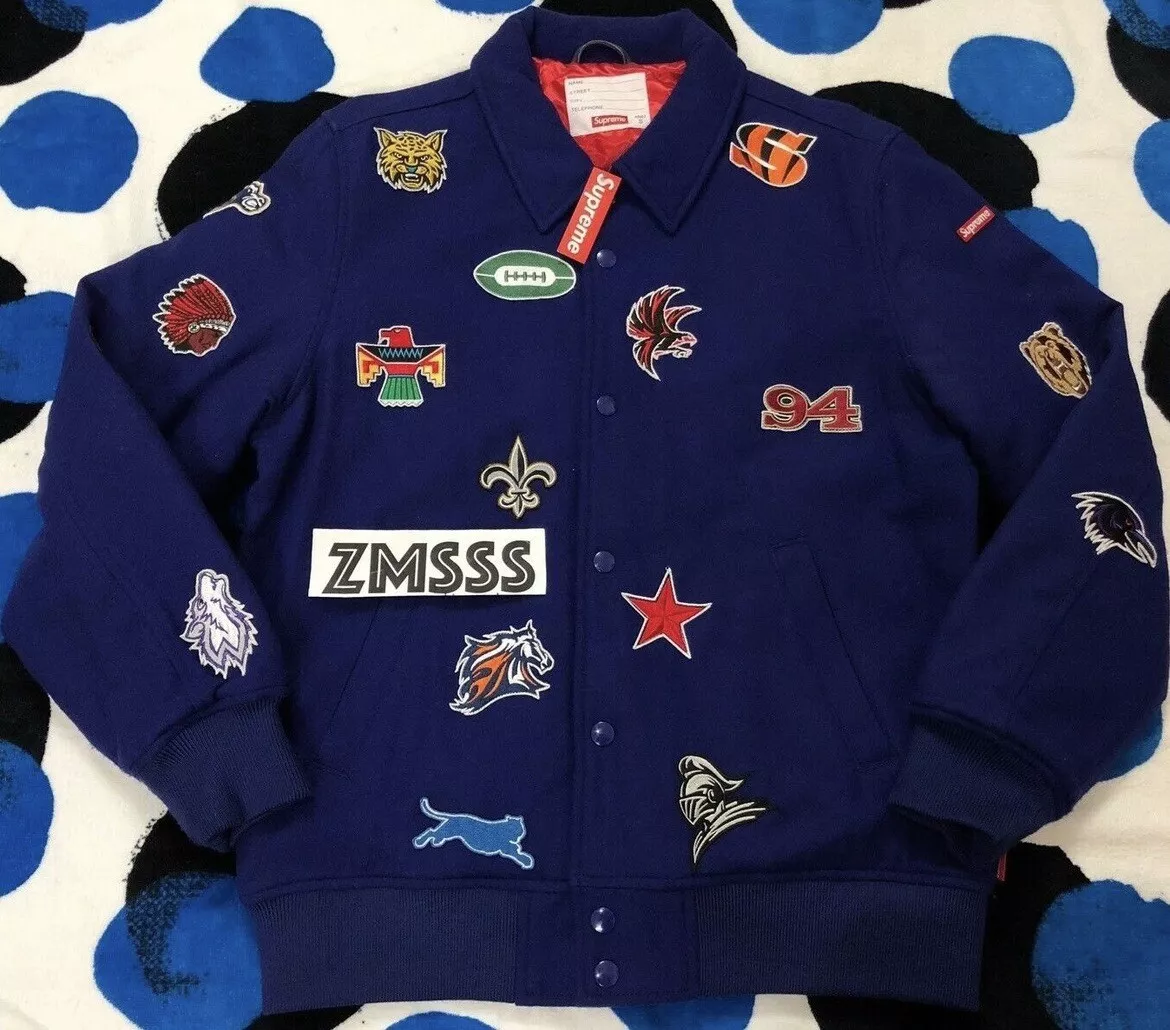 Supreme varsity jacket  Blue Small