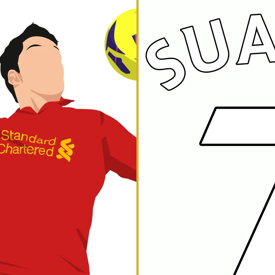 Luis Suarez Control&Goal Series, 2012 Liverpool-Newcastle Print/Poster/Wall-Art - Image 3 of 4