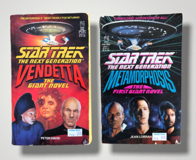 Star Trek: The Next Generation Lot of 2 Metamorphosis (Lorrah) Vendetta (David)
