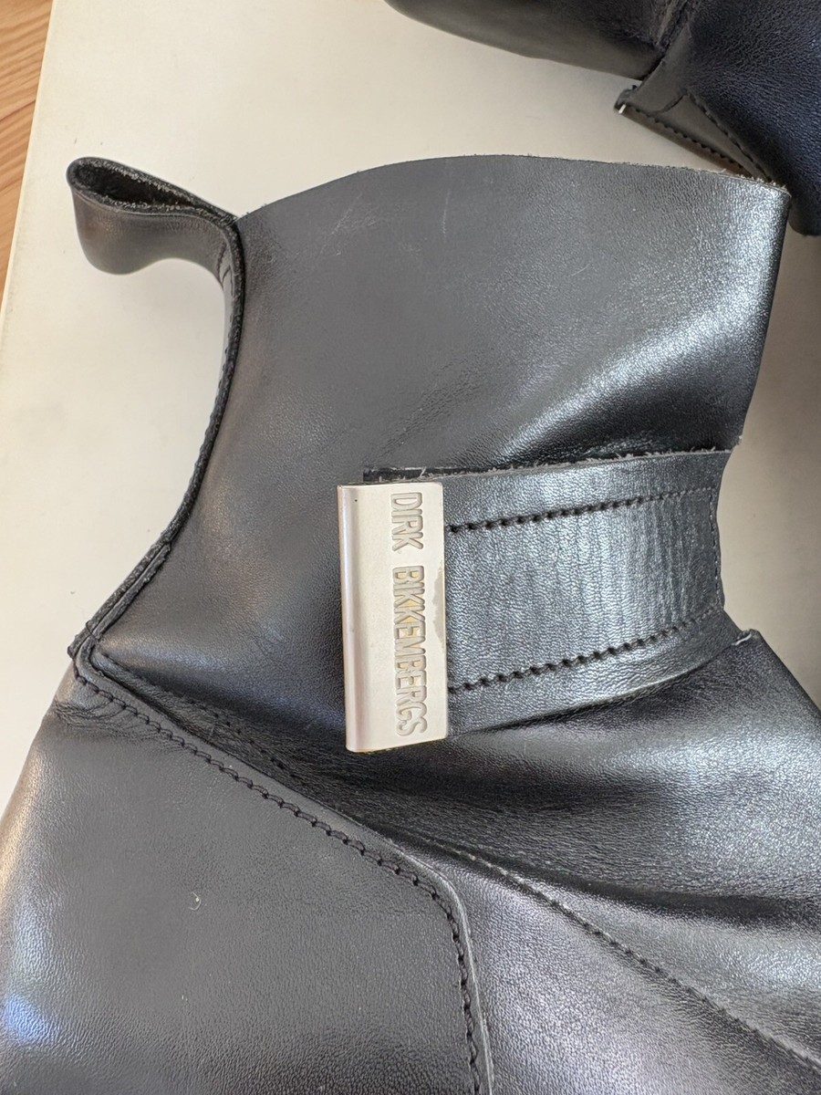 Dirk Bikkembergs Vintage 90s Black Leather Bondage Platform  display picture 3